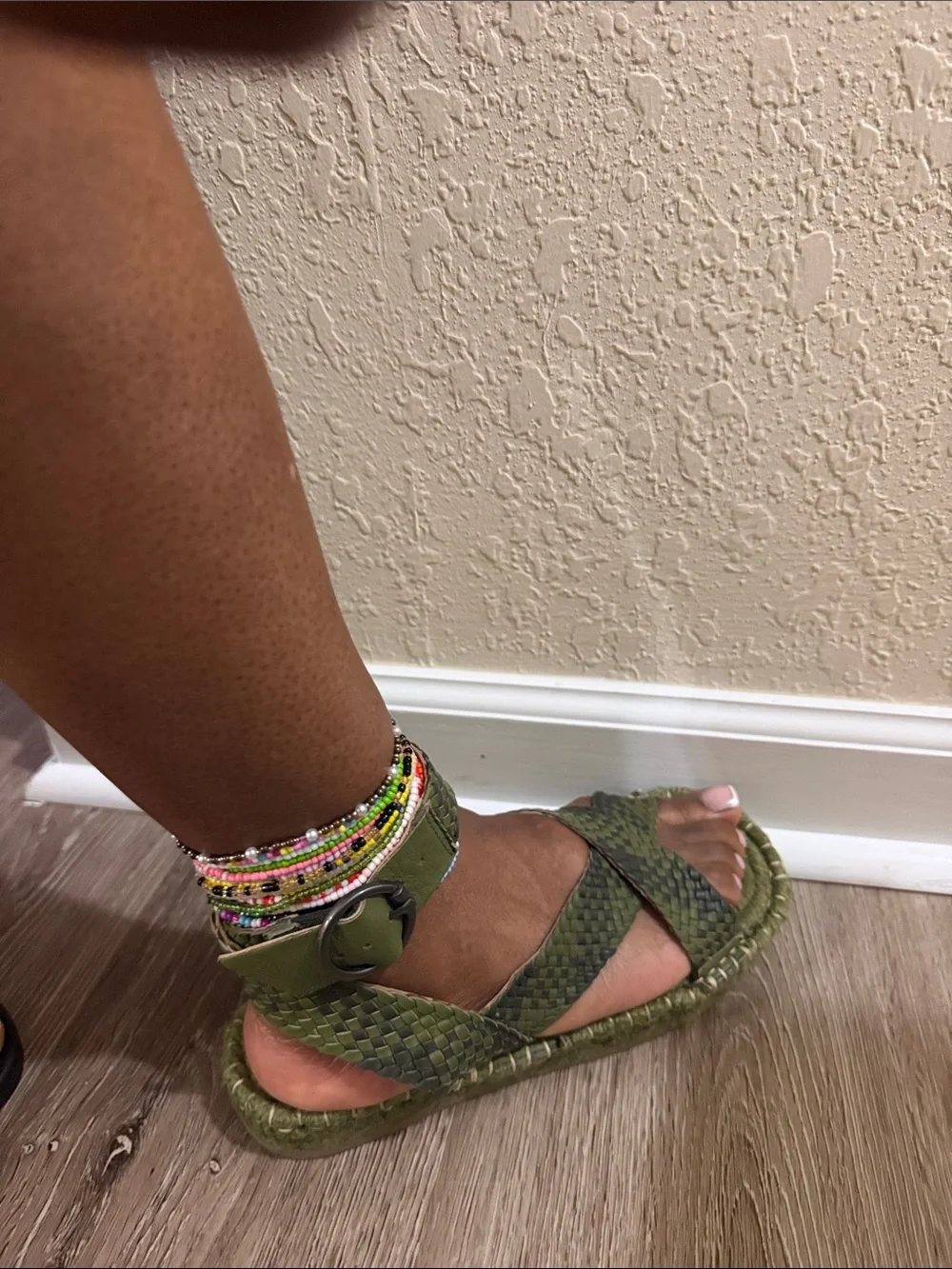 Women Green Sandals